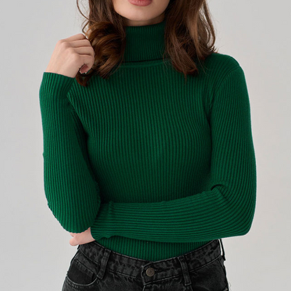 CHÉRIE - KNITTED TURTLENECK SWEATER