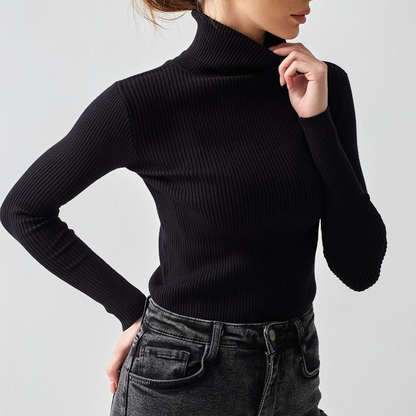 CHÉRIE - KNITTED TURTLENECK SWEATER