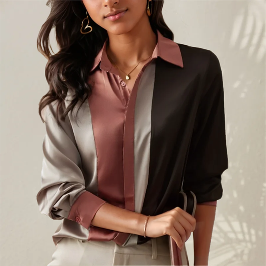 AURORA LOTUS™ - SATIN BLOUSE