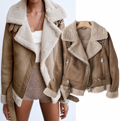 LILIAN-THOURAM™ - TOTÊME SHERPA EDGE LEATHER JACKET