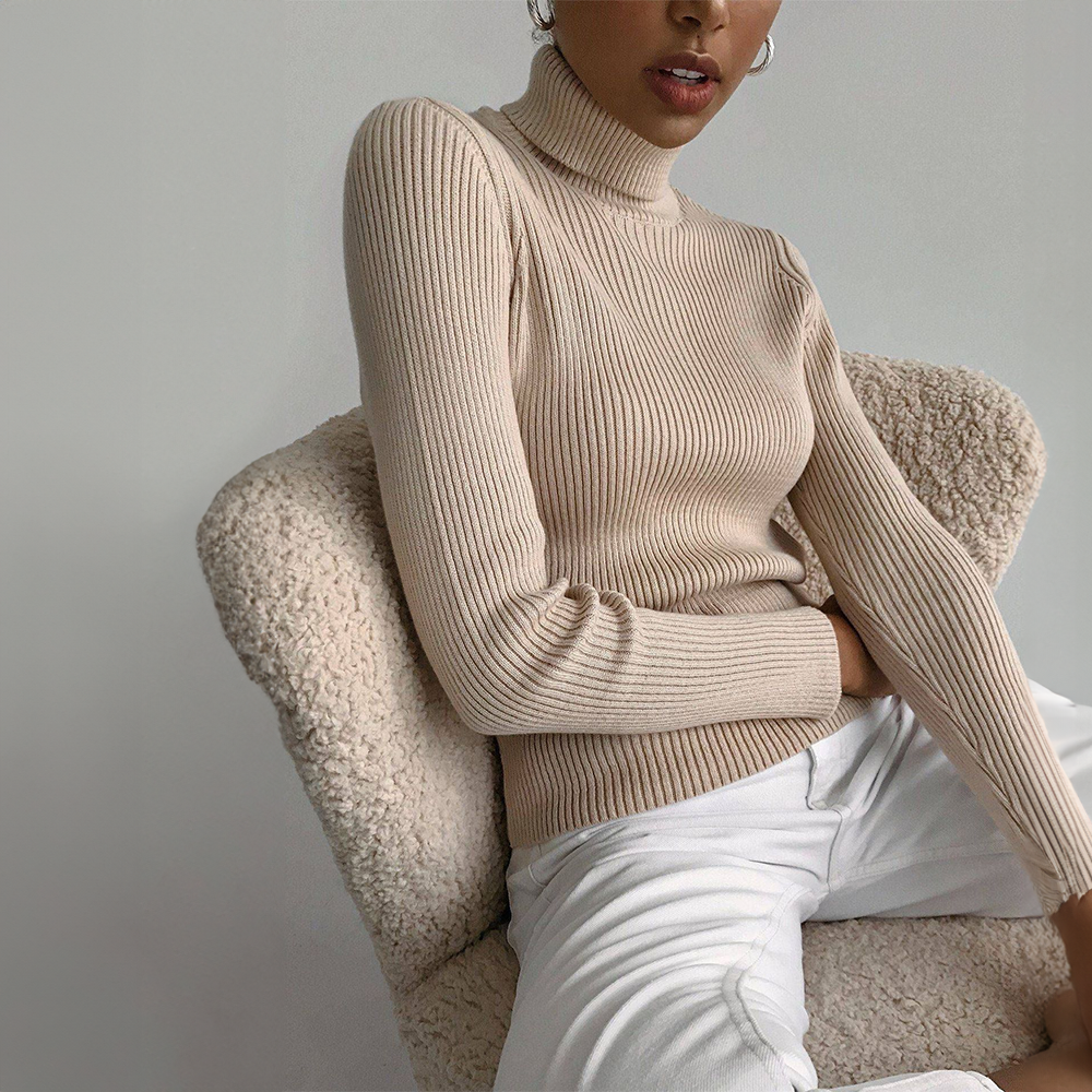 CHÉRIE - KNITTED TURTLENECK SWEATER