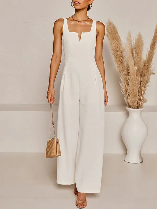 JUMPSUIT MIT V-AUSSCHNITT - Heller Modus