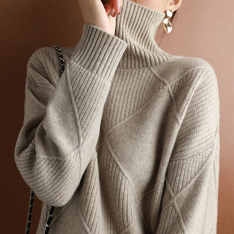 Emilia Rollkragenpullover - Heller Modus